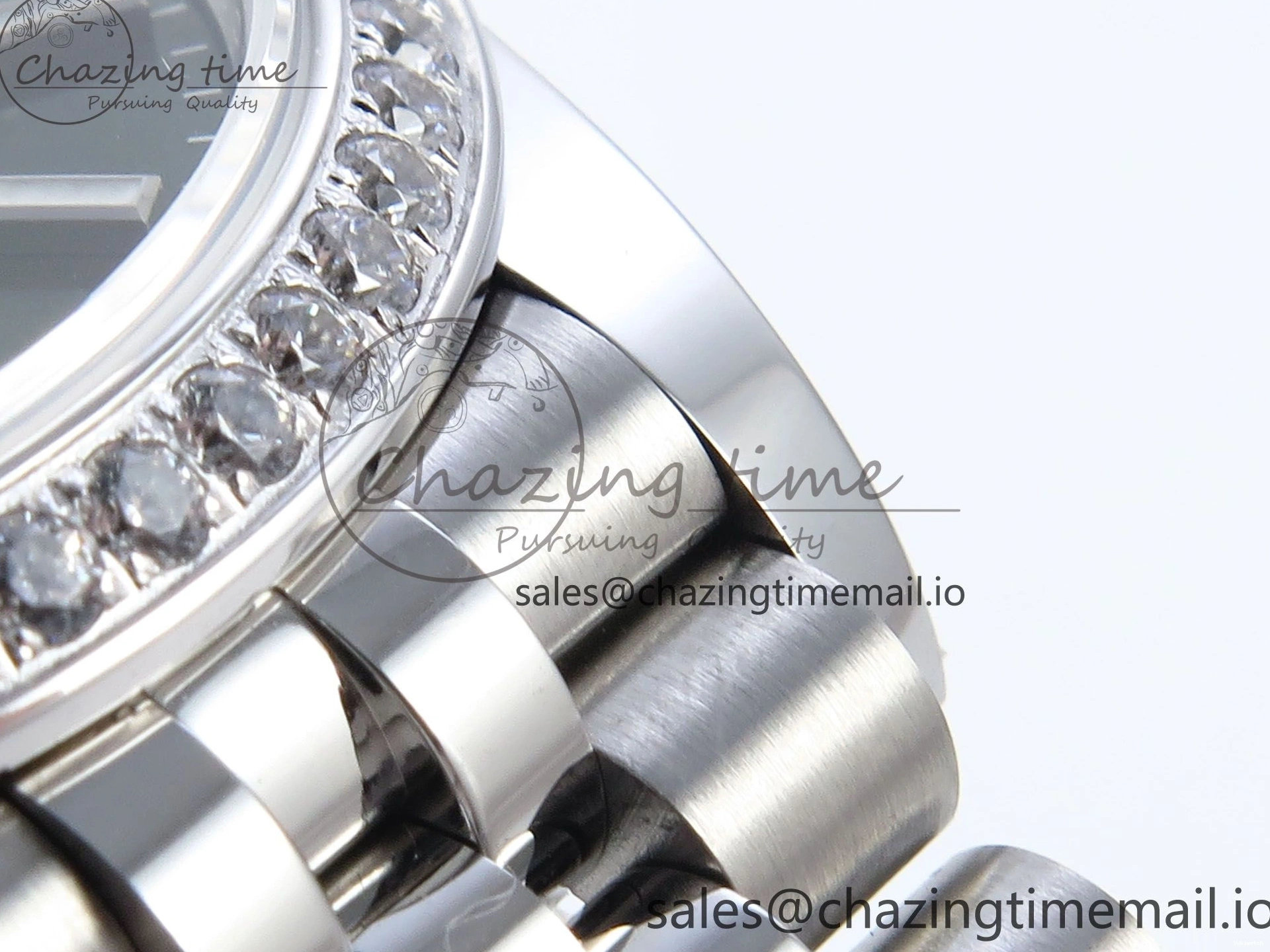 Diamonds Edition ARF Jubilee 278384RBR 904L ETA DateJust SS Bracelet on Stick Best 1:1 2688 Steel Green 31 Dial Bezel 0110